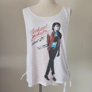 Michael Jackson Beat It 80s Oversized Beach/Gym Open Sides Muscle Tank. Size S.